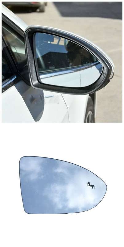 Side View Mirror Glass Heating Blind Spot Right For Volkswagen Golf Sportsvan