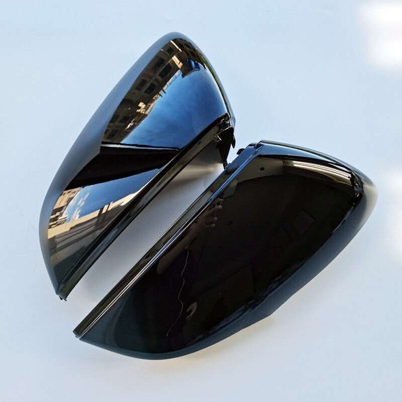For 2021-2022 Audi A3 Side View Mirror Housing High Quality Glossy Black 2 Pcs