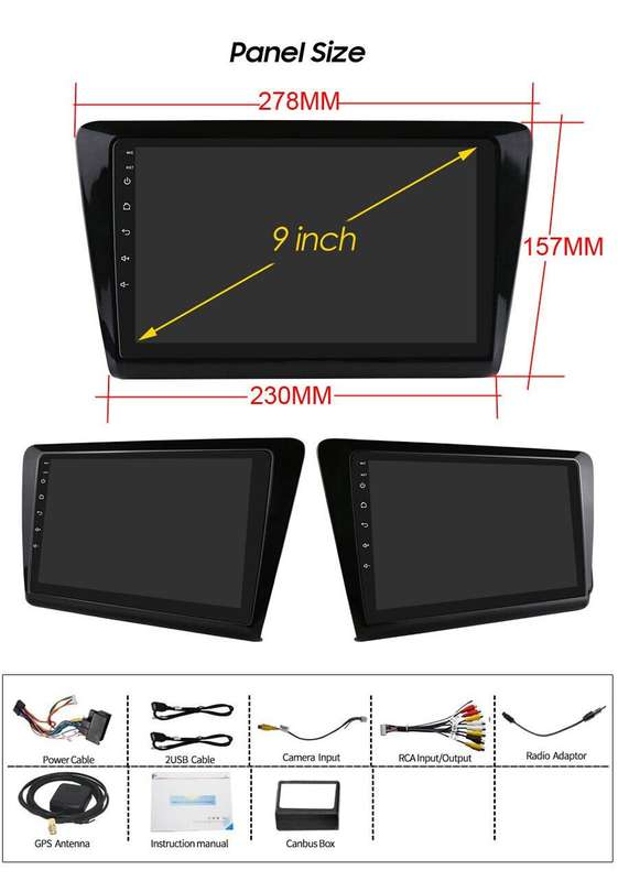 For Skoda Rapid 2013-2017 Android 12 Car Stereo GPS Sat Nav DAB Radio BT CarPlay