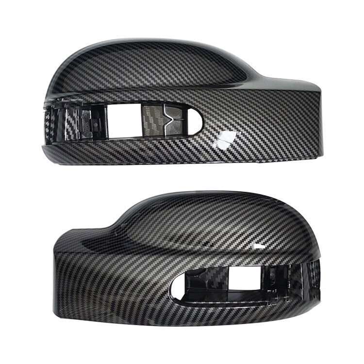 For 03-10 Mercedes Viano W639 Side View Mirror Housing ABS Carbon Fiber 2 Pcs