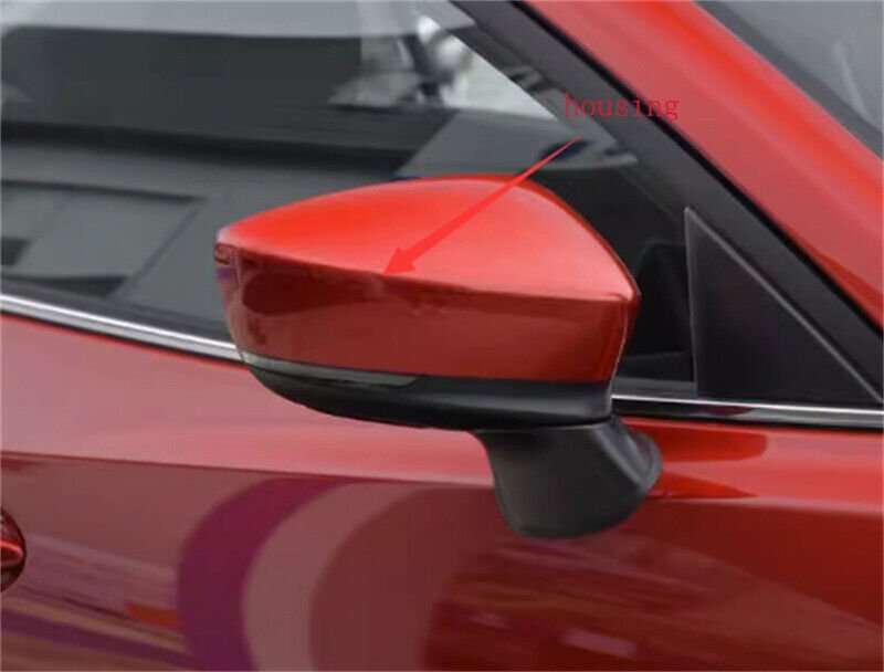 For 2017-2019 Mazda Axela Side View Mirror Housing Red Right Factory Direct