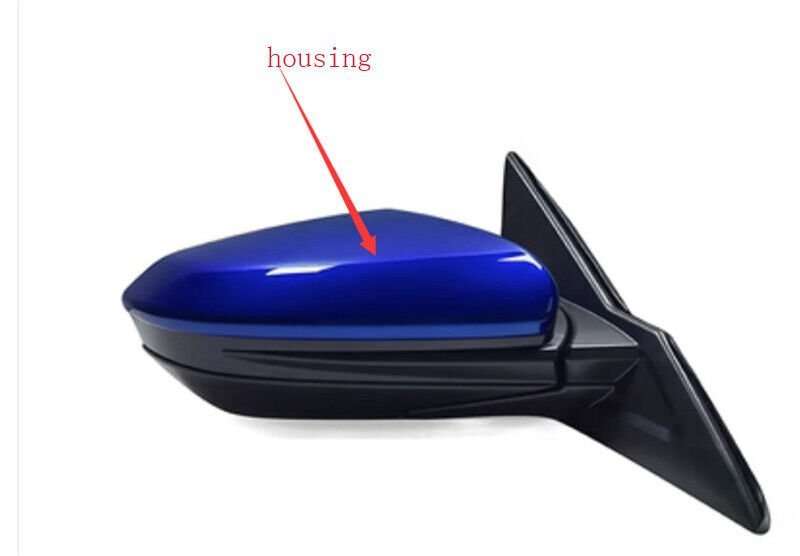 For 16-21 Honda 10th Gen Civic Side View Mirror Housing Original Blue Right