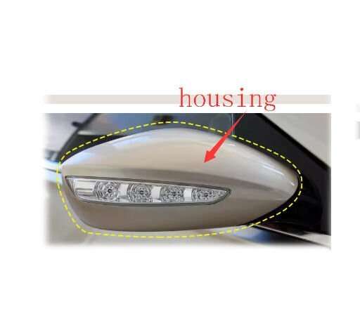 Side View Mirror Housing Gold Right 1X For 2011-2016 Hyundai Sonata 8 YF Sedan