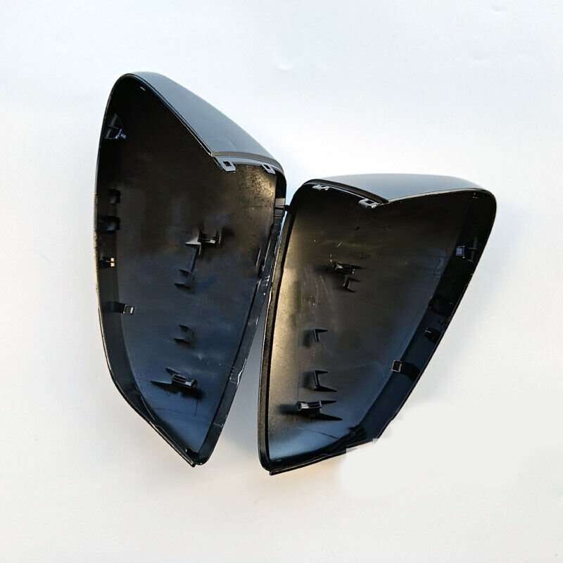 For 21-22 Audi A3 Side View Mirror Housing With Auxiliary Hole Glossy Black 2Pcs