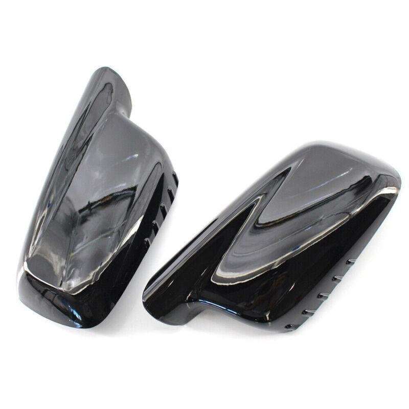 1Pair Glossing Black Mirror Cover for BMW E46 E65 E66 745i 750i 51167074235/6