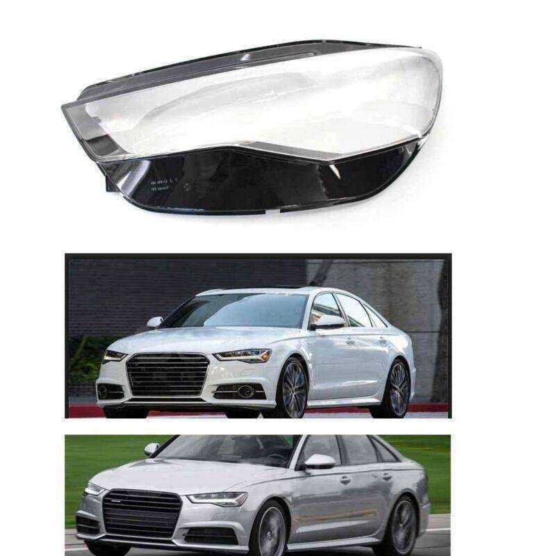 Fit Audi A6 16-18 Headlight Glass Headlamp Lens Cover Left Side