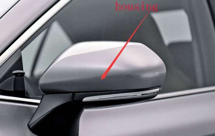 Side View Mirror Housing Dark Silver Left For 2018-2023 Toyota Camry V7 Sedan