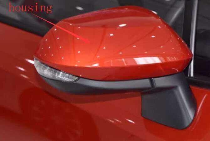 Red Side View Mirror Housing Markdown Right For 19-23 Toyota Corolla E21 Sedan