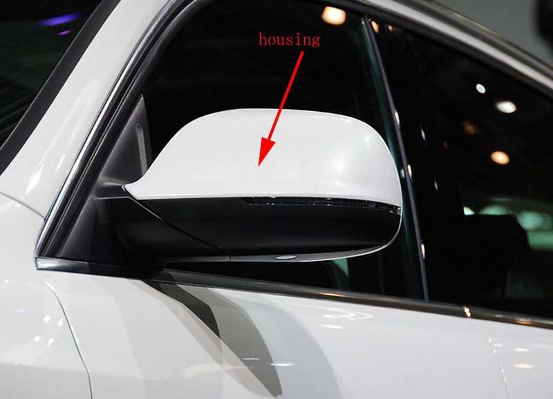 Side View Mirror Housing Without Light White Left For 2010-2016 Audi Q5 8RB