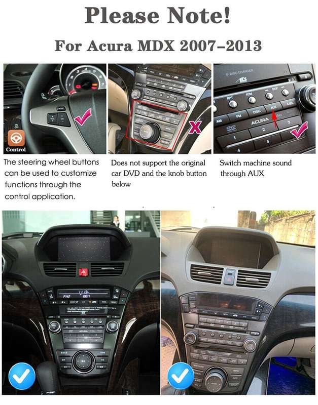 9" Android 12 DAB+Radio GPS Sat Nav CarPlay For Honda Acura 2007-2013 Car Stereo