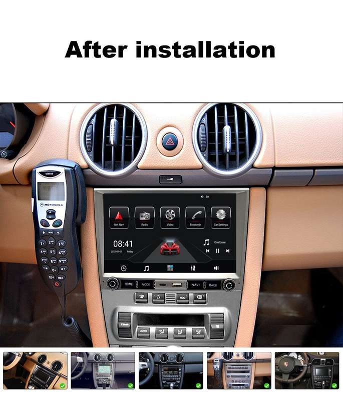 8" DAB Car Stereo Sat Nav Bluetooth FM Radio GPS For Porsche 911 Boxster Cayman