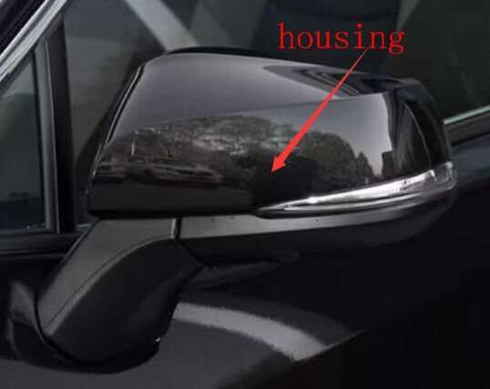 Side View Mirror Housing Part Black Left For 22-23 Toyota Highlander UA7 SUV