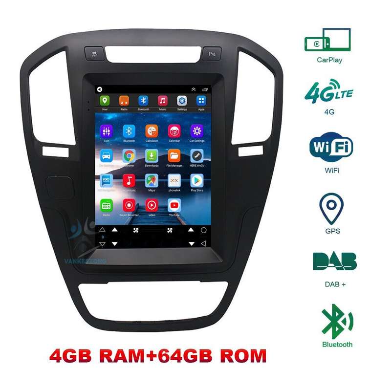 For Vauxhall Insignia 2008-2013 Car Stereo Android 10 9.7"DAB+Radio GPS Sat Nav