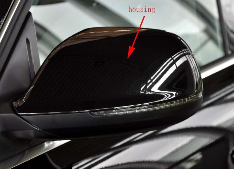 Side View Mirror Housing Without Light Left Black For 2010-2016 Audi Q5 8RB