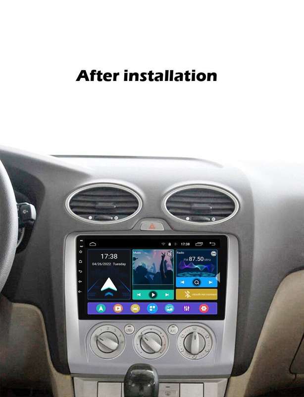 For Ford Focus Mk2 2004-2011 Apple Carplay Android12 Car Stereo Radio GPS BT DAB