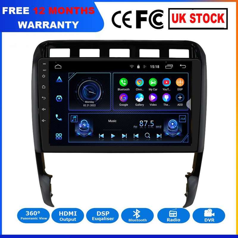 For Porsche Cayenne 2002-2010 CarPlay Radio Stereo Android GPS Sat Nav DAB+9"USB