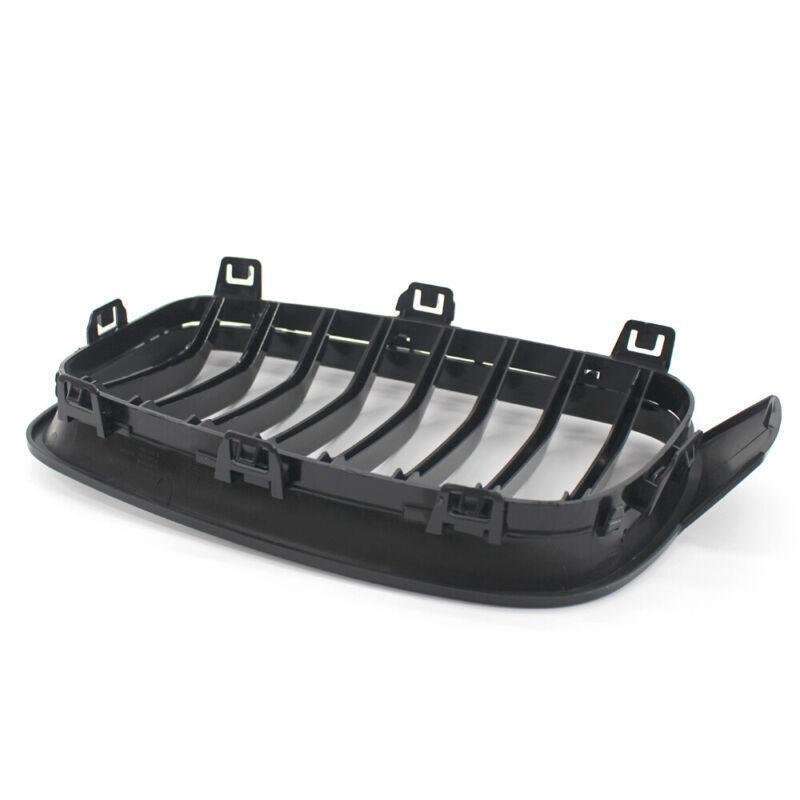 2X/Set Shiny Black 8 Slat Front Grille fit for BMW F30 F31 Sedan Wagon 2012-2017