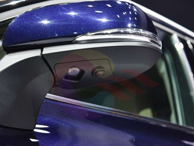 Left Side Rearview Mirror Lower Cover / Hole For Toyota Highlander Kluger 20-22