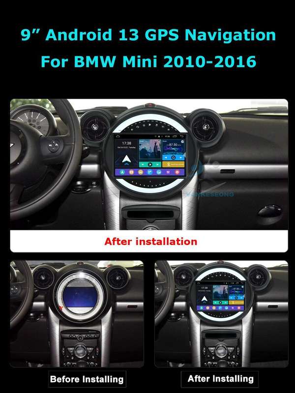 Android13 Carplay Car Stereo GPS Navi for BMW Mini Countryman 2010-2016 FM Radio