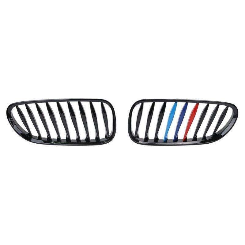 1 Pair M-Color Gloss Black Kidney Grille for BMW Z4 E85 E86 03-08 Cool&amp;Elegant