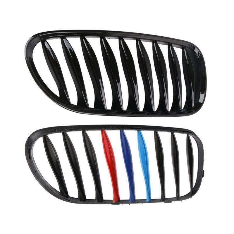 1 Pair M-Color Gloss Black Kidney Grille for BMW Z4 E85 E86 03-08 Cool&amp;Elegant