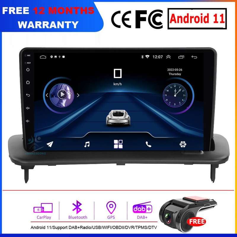 For Volvo S40 C30 C70 Car Stereo Android 11 9"GPS Sat Nav DAB+Radio Head Unit BT