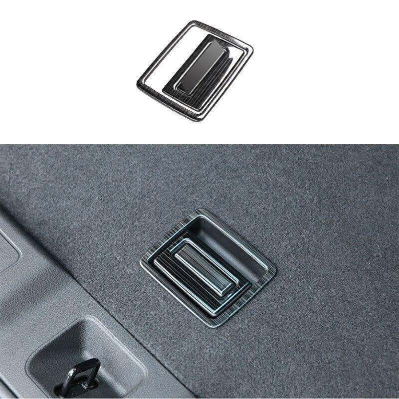 For Infiniti QX50 19-23 Black Titanium Tailgate Rear Door Handle Cover Trim 3PCS