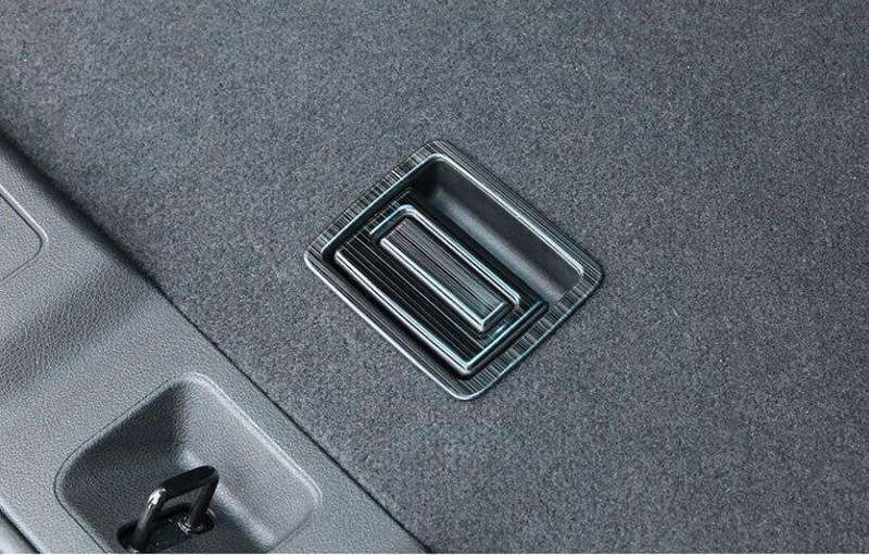 For Infiniti QX50 19-23 Black Titanium Tailgate Rear Door Handle Cover Trim 3PCS