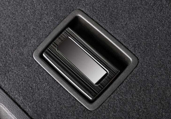 For Infiniti QX50 19-23 Black Titanium Tailgate Rear Door Handle Cover Trim 3PCS