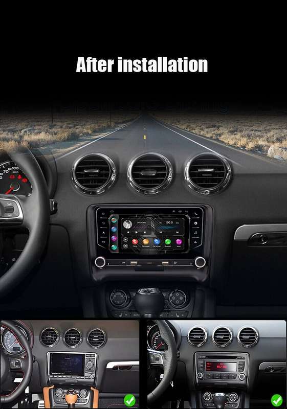 Android 13 CarPlay GPS Sat Nav wifi Car Stereo Radio dab+ For Audi TT 2006-2014