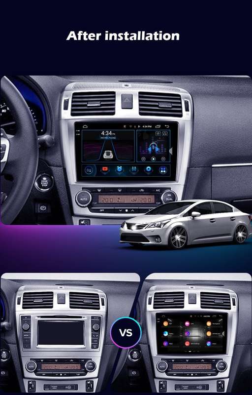 8-Core Android 12 Car Stereo Radio GPS 32GB For 2009-2015 Toyota Avensis Carplay