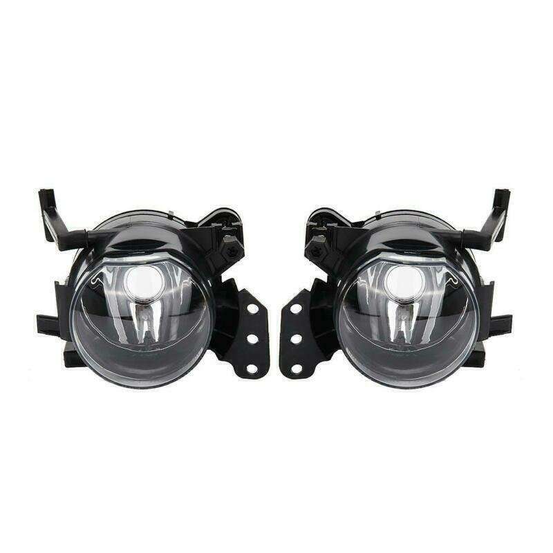 Front Bumper Fog Light Lamp W/Cover Grill Trim For BMW E60 2003-2009 Left+Right
