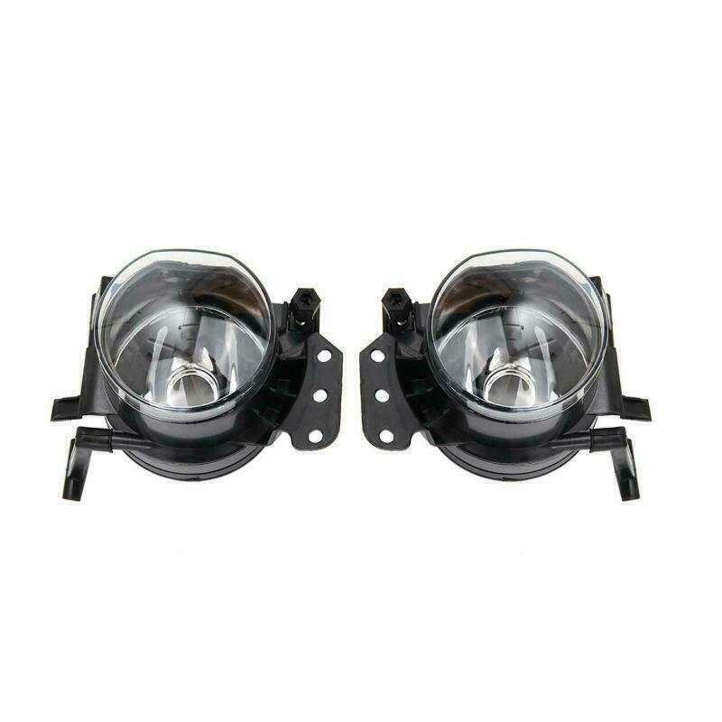 Front Bumper Fog Light Lamp W/Cover Grill Trim For BMW E60 2003-2009 Left+Right