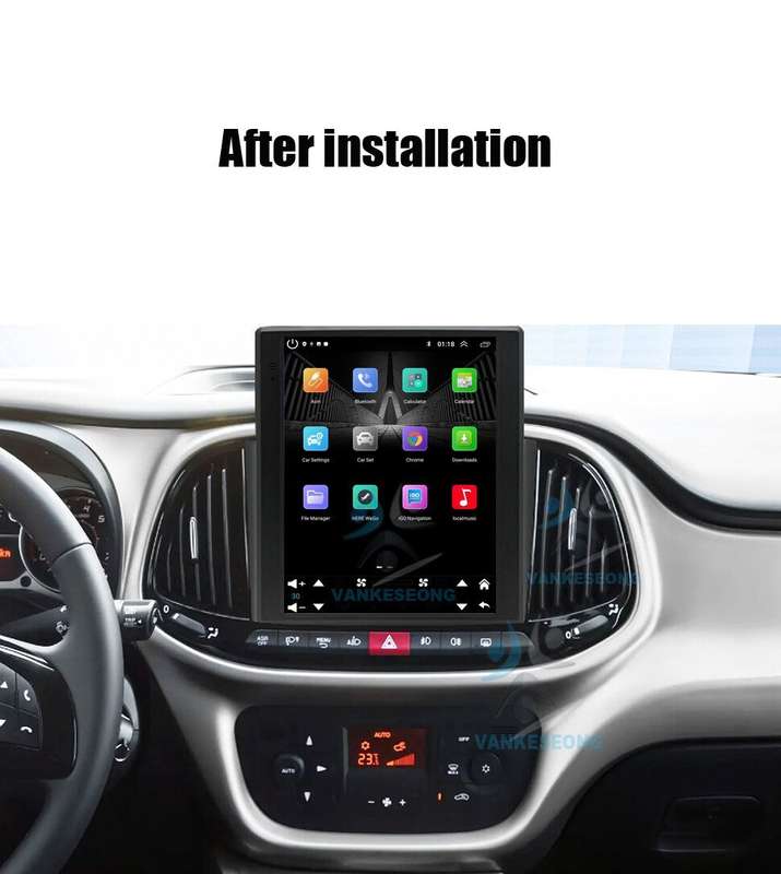 9.7"For Fiat Doblo 2015-2019 Car Stereo FM Radio DAB CarPlay GPS BT Android Auto