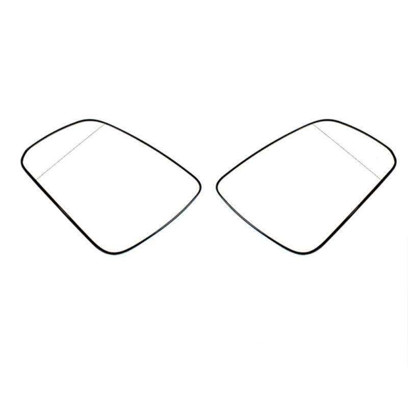 Mirror Glass Heated w/ Backing Plate For Mercedes Benz W204 2007-2011 Pair