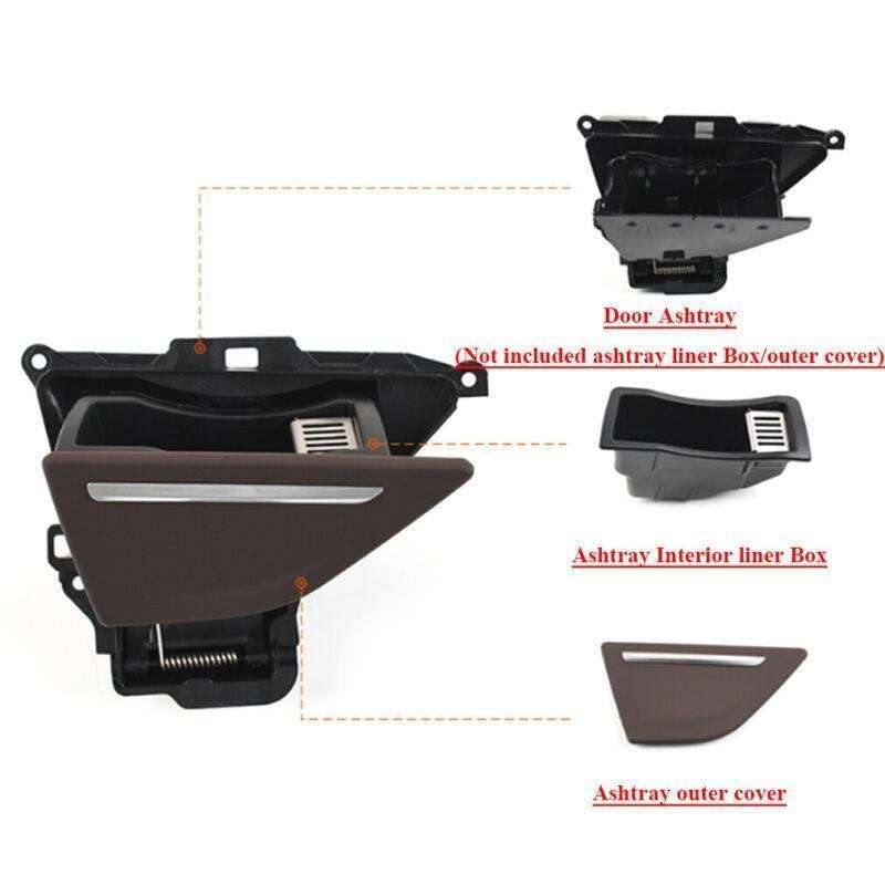 2x Car Rear Door Ashtray Outer Covers For BMW 7 Series G11 G12 2016-2022 CP