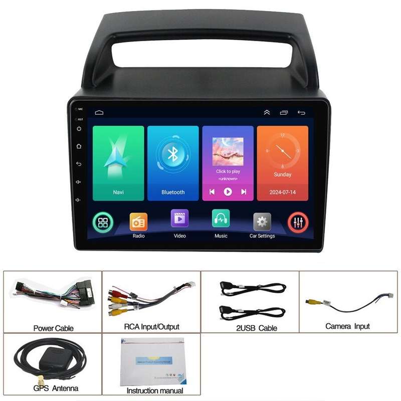 For Kia Carnival VQ 2006-2014 Car Stereo Head Unit DAB Radio GPS Navigation USB
