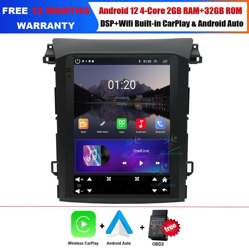 For Subaru Forester 2018-2021 BT Car Stereo DAB GPS Sat Nav CarPlay Android Auto