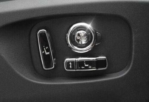 Seat Headrest Button Cover Trim 8pcs For Range Rover L405 2013-2020 Gloss Black