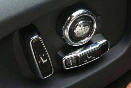 Seat Headrest Button Cover Trim 8pcs For Range Rover L405 2013-2020 Gloss Black