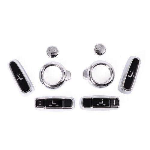 Seat Headrest Button Cover Trim 8pcs For Range Rover L405 2013-2020 Gloss Black