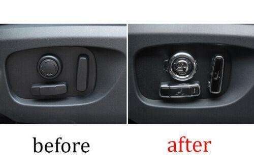 Seat Headrest Button Cover Trim 8pcs For Range Rover L405 2013-2020 Gloss Black