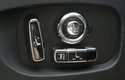 Seat Headrest Button Cover Trim 8pcs For Range Rover L405 2013-2020 Gloss Black