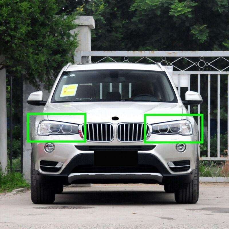 Right+Left 2pcs Headlight Lens Headlamp Clear Shell for BMW X3 F25 X4 F26 14-17