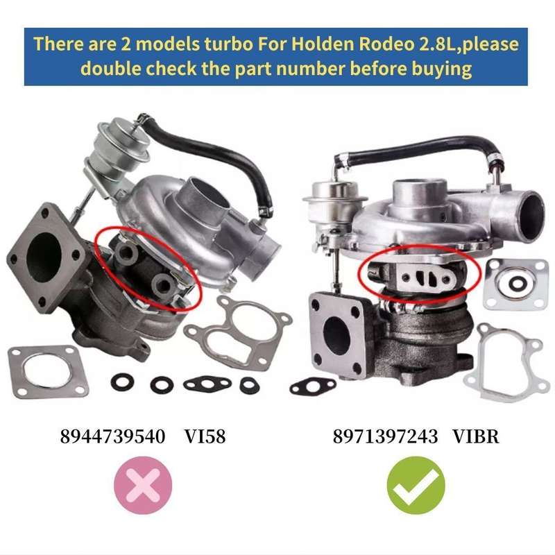 RHF5 Turbo Turbocharger compatible Isuzu Rodeo4JB1T 2.8TD 100HP 98-04 8971397243