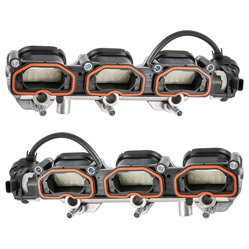2X Left + Right Side Intake Manifolds compatible Audi A6 A7 Q7 S4 Touareg 3.0T