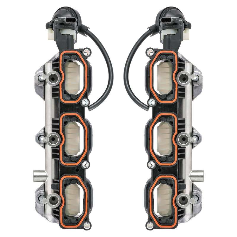 2X Left + Right Side Intake Manifolds compatible Audi A6 A7 Q7 S4 Touareg 3.0T