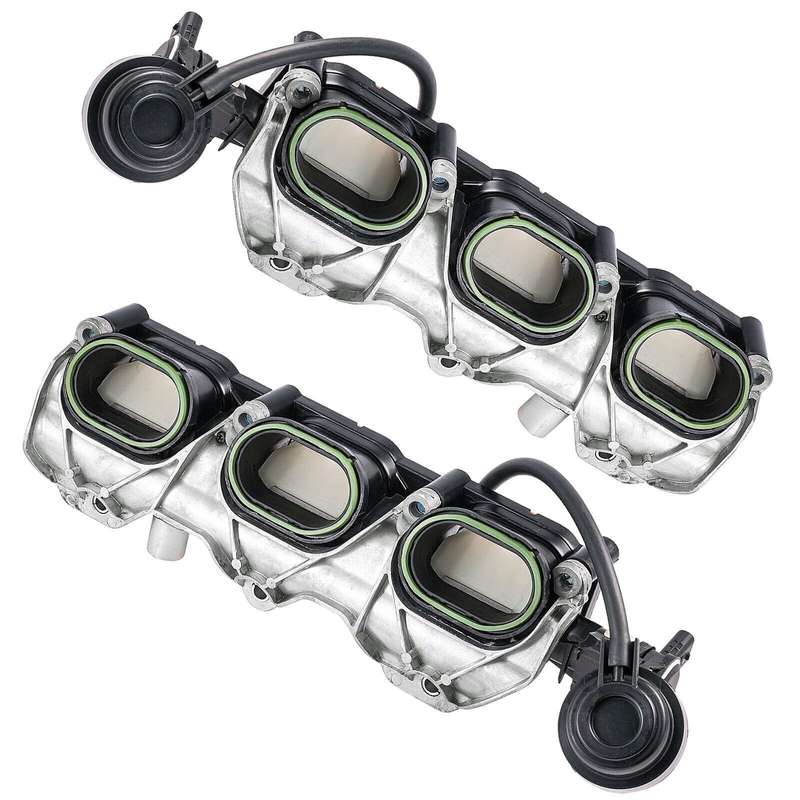 2X Left + Right Side Intake Manifolds compatible Audi A6 A7 Q7 S4 Touareg 3.0T
