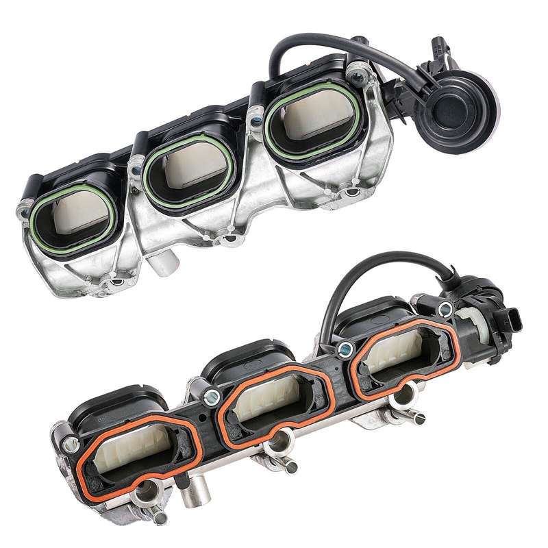 2X Left + Right Side Intake Manifolds compatible Audi A6 A7 Q7 S4 Touareg 3.0T
