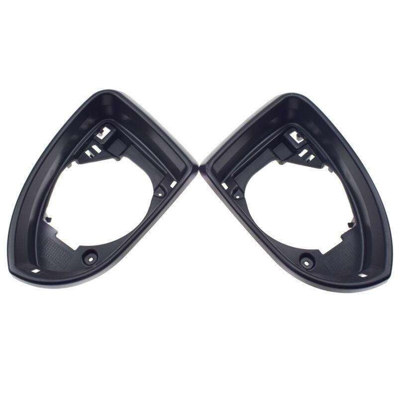 Pair Mirror Glass Holder Trim Frame For VW Golf 7 Golf 7.5 GTI 2013-2020